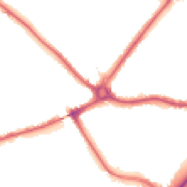 Night-time road noise heatmap for N11 1PT