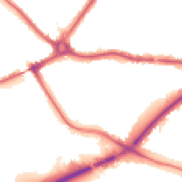 Night-time road noise heatmap for N11 1RN