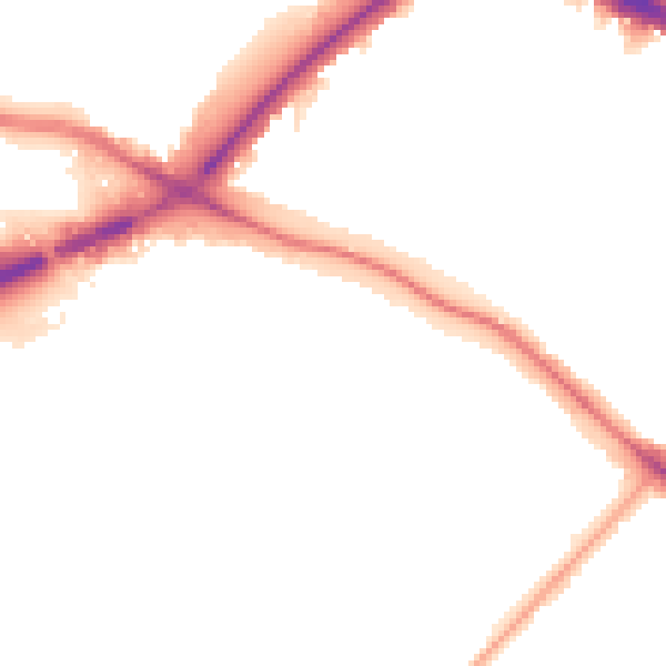 Night-time road noise heatmap for N11 2AB
