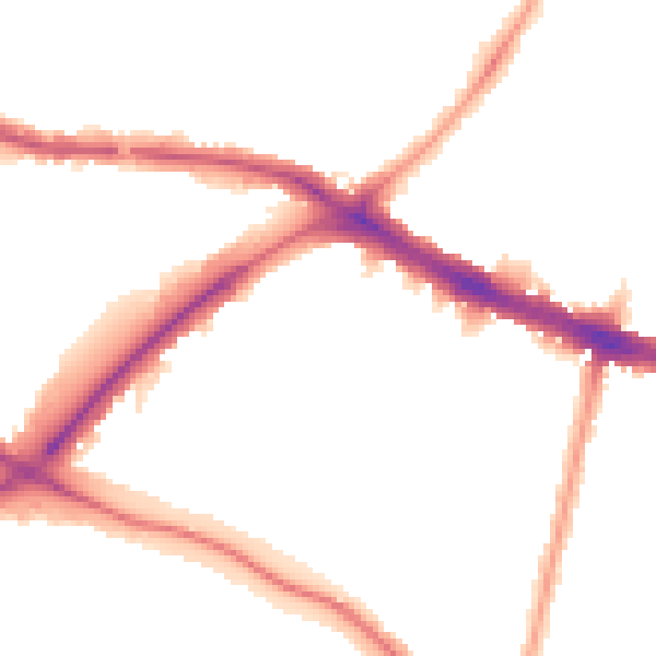 Night-time road noise heatmap for N11 2JY