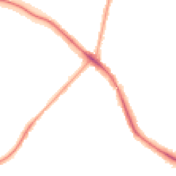 Night-time road noise heatmap for N11 2LW