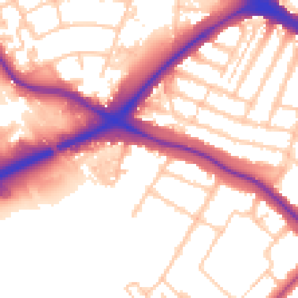 Daytime road noise heatmap for N11 2ND