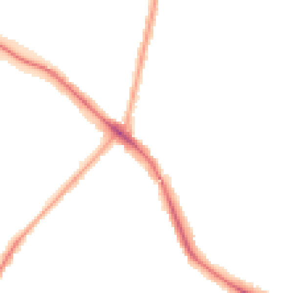 Night-time road noise heatmap for N11 2QH