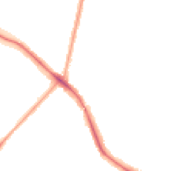 Night-time road noise heatmap for N11 2QL