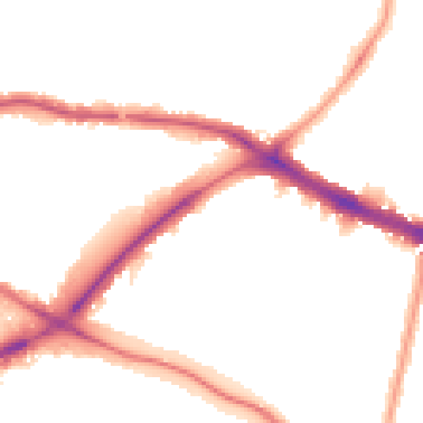 Night-time road noise heatmap for N11 2RG