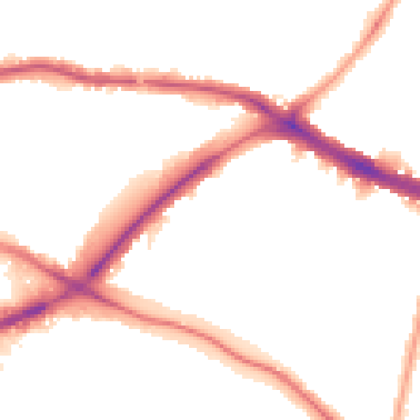 Night-time road noise heatmap for N11 2RJ