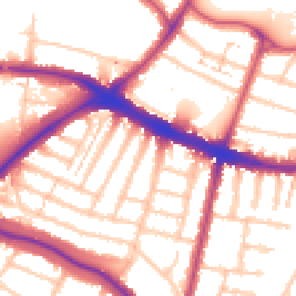 Daytime road noise heatmap for N11 2SL