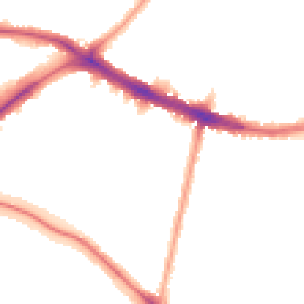 Night-time road noise heatmap for N11 2SY
