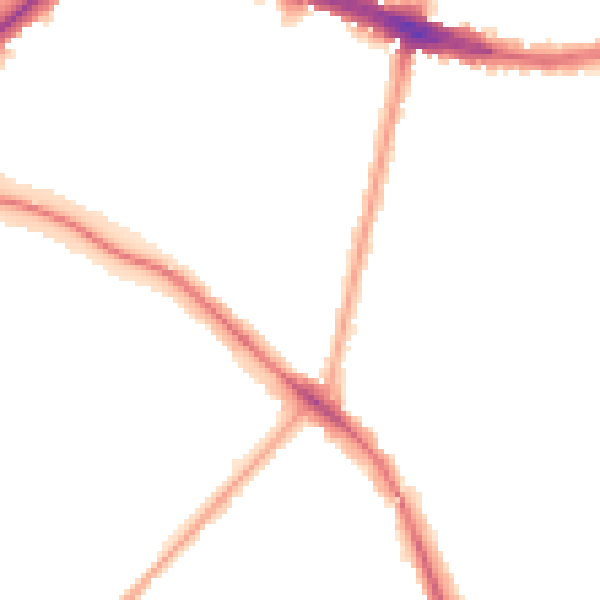Night-time road noise heatmap for N11 2TR