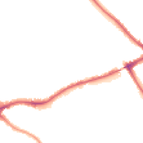 Night-time road noise heatmap for N11 3EX
