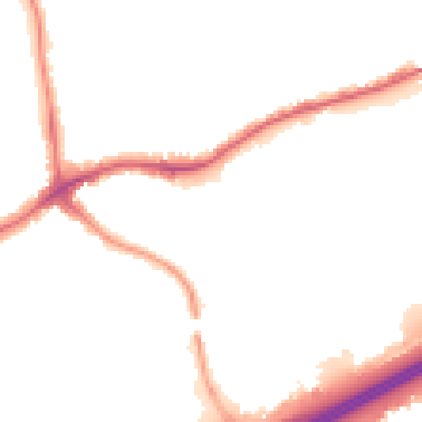 Night-time road noise heatmap for N11 3GR