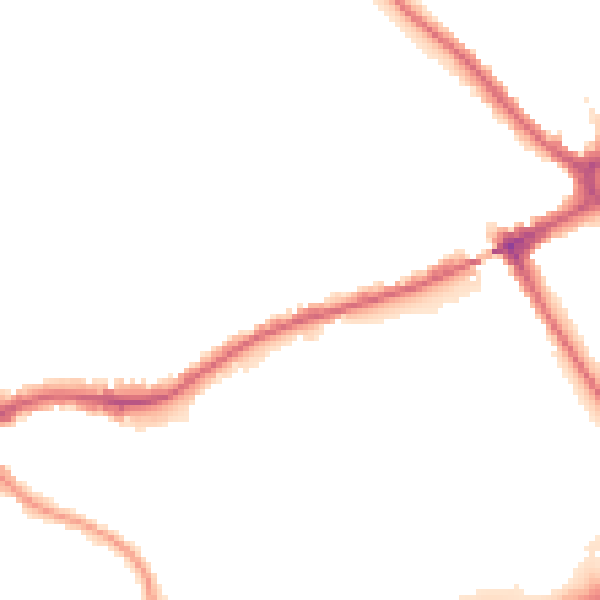 Night-time road noise heatmap for N11 3HF
