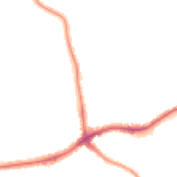 Night-time road noise heatmap for N11 3PG