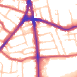 Daytime road noise heatmap for N12 0AA