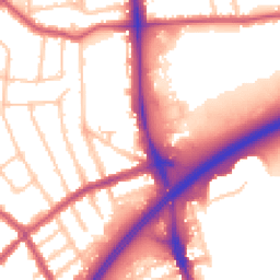 Daytime road noise heatmap for N12 0AF