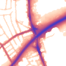 Daytime road noise heatmap for N12 0AP