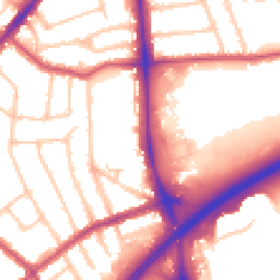 Daytime road noise heatmap for N12 0AU