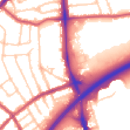 Daytime road noise heatmap for N12 0AW
