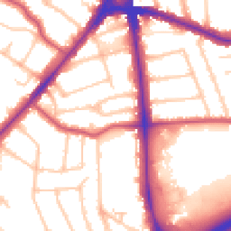 Daytime road noise heatmap for N12 0BD