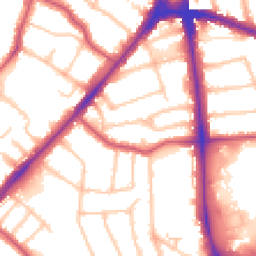 Daytime road noise heatmap for N12 0BE