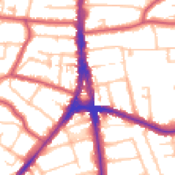 Daytime road noise heatmap for N12 0BP