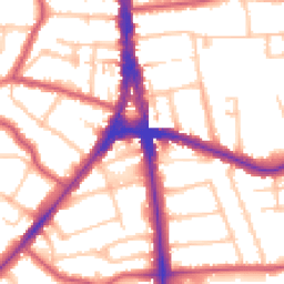Daytime road noise heatmap for N12 0BT