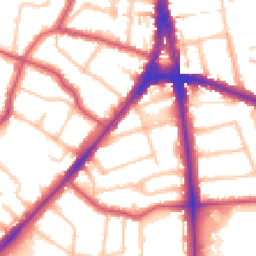 Daytime road noise heatmap for N12 0DE