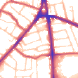 Daytime road noise heatmap for N12 0DL