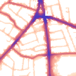 Daytime road noise heatmap for N12 0DN