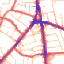 Daytime road noise heatmap for N12 0DR