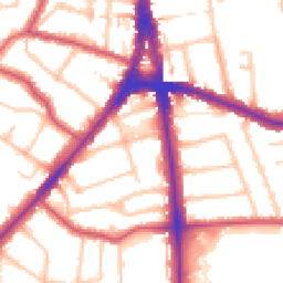 Daytime road noise heatmap for N12 0DS