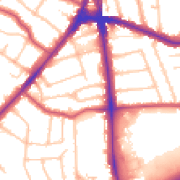 Daytime road noise heatmap for N12 0EA
