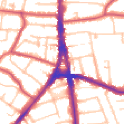 Daytime road noise heatmap for N12 0EE