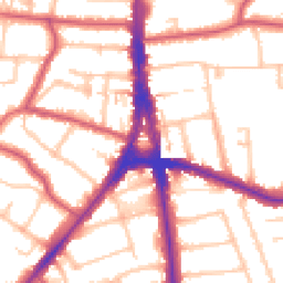 Daytime road noise heatmap for N12 0EL