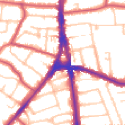 Daytime road noise heatmap for N12 0EN