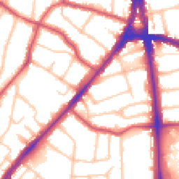 Daytime road noise heatmap for N12 0EP