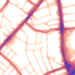 Daytime road noise heatmap for N12 0HU