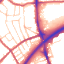 Daytime road noise heatmap for N12 0JR