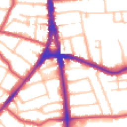 Daytime road noise heatmap for N12 0NL