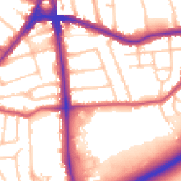 Daytime road noise heatmap for N12 0PG