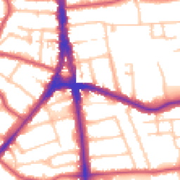 Daytime road noise heatmap for N12 0RG