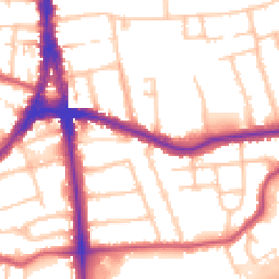 Daytime road noise heatmap for N12 0RJ