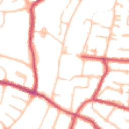 Daytime road noise heatmap for N12 7AW