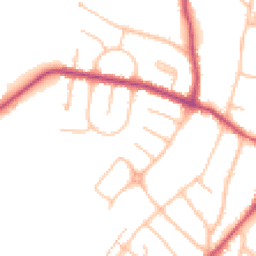 Daytime road noise heatmap for N12 7BG