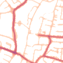 Daytime road noise heatmap for N12 7BW