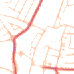 Daytime road noise heatmap for N12 7DB