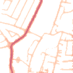Daytime road noise heatmap for N12 7DT