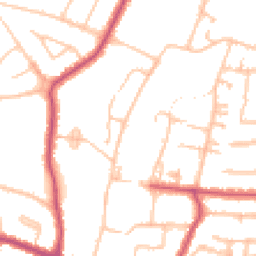 Daytime road noise heatmap for N12 7DY