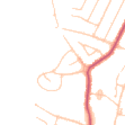 Daytime road noise heatmap for N12 7JR