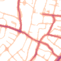 Daytime road noise heatmap for N12 7NT